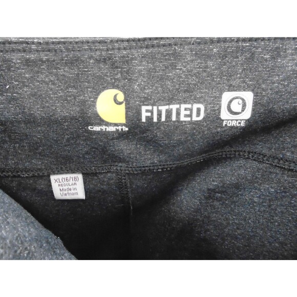 Carhartt Force Womens Size XL (16/18) Midweight Reinforced Leggings Pants Black - Picture 3 of 10